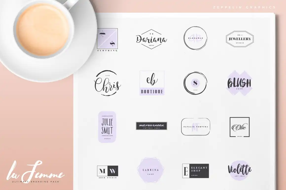 250 Feminine Logos Pack 20 250 feminine logos pack (10) 62941