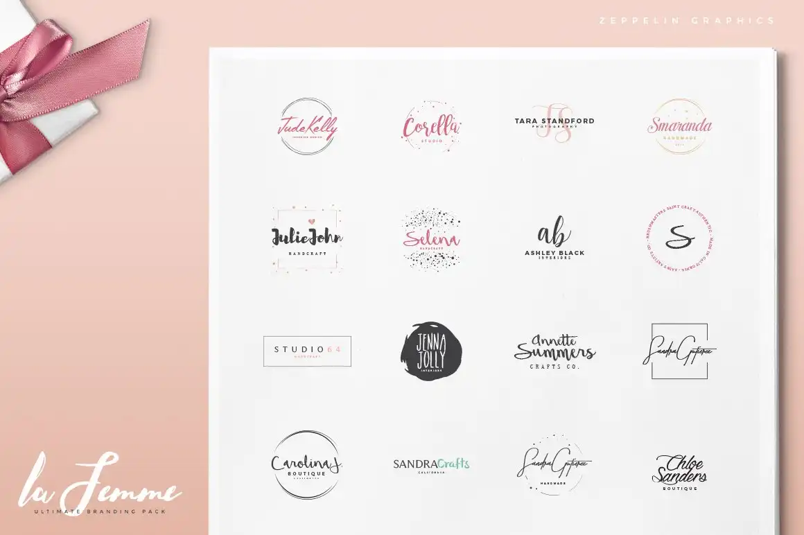 250 Feminine Logos Pack 10 250 feminine logos pack (16) 62998