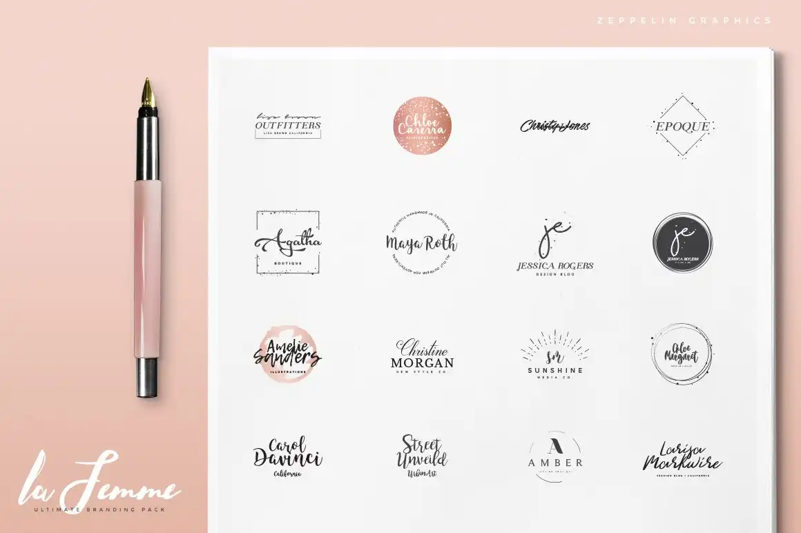 250 Feminine Logos Pack 11 250 feminine logos pack (20) 62980