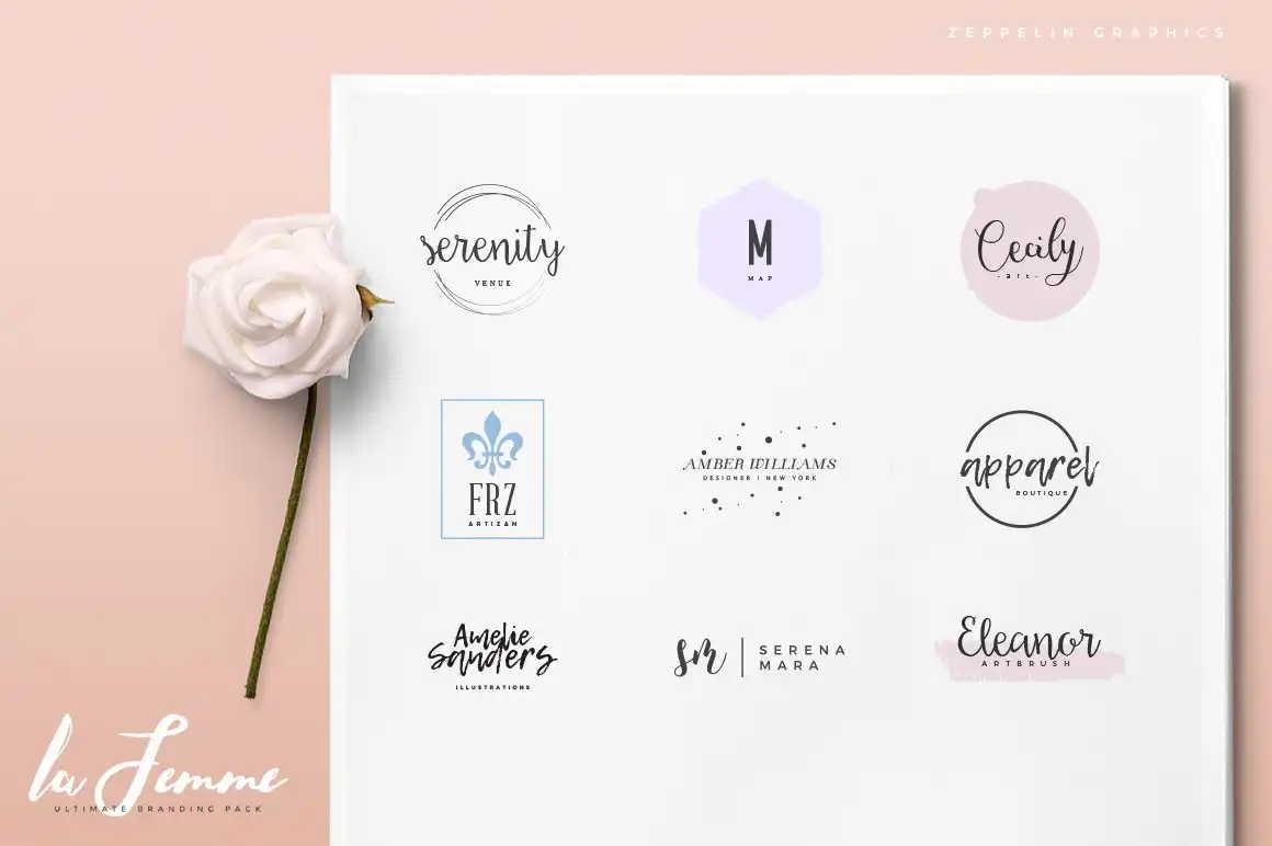 250 Feminine Logos Pack 24 250 feminine logos pack (21) 62898