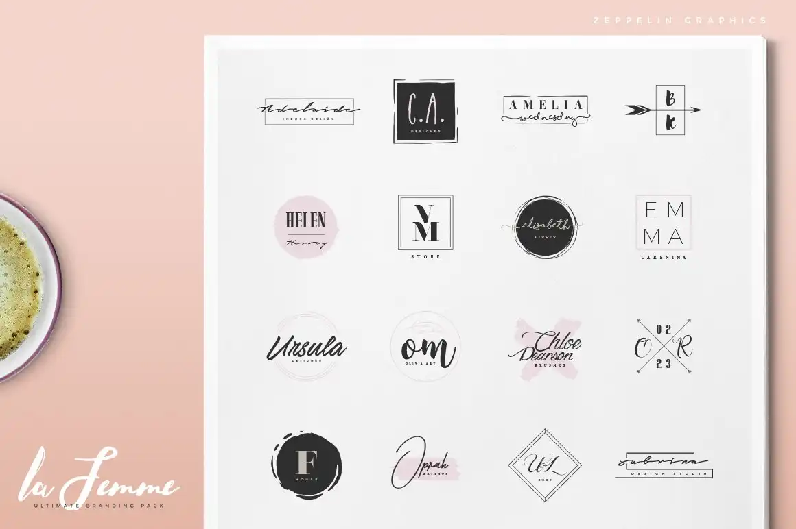 250 Feminine Logos Pack 13 250 feminine logos pack (3) 62966