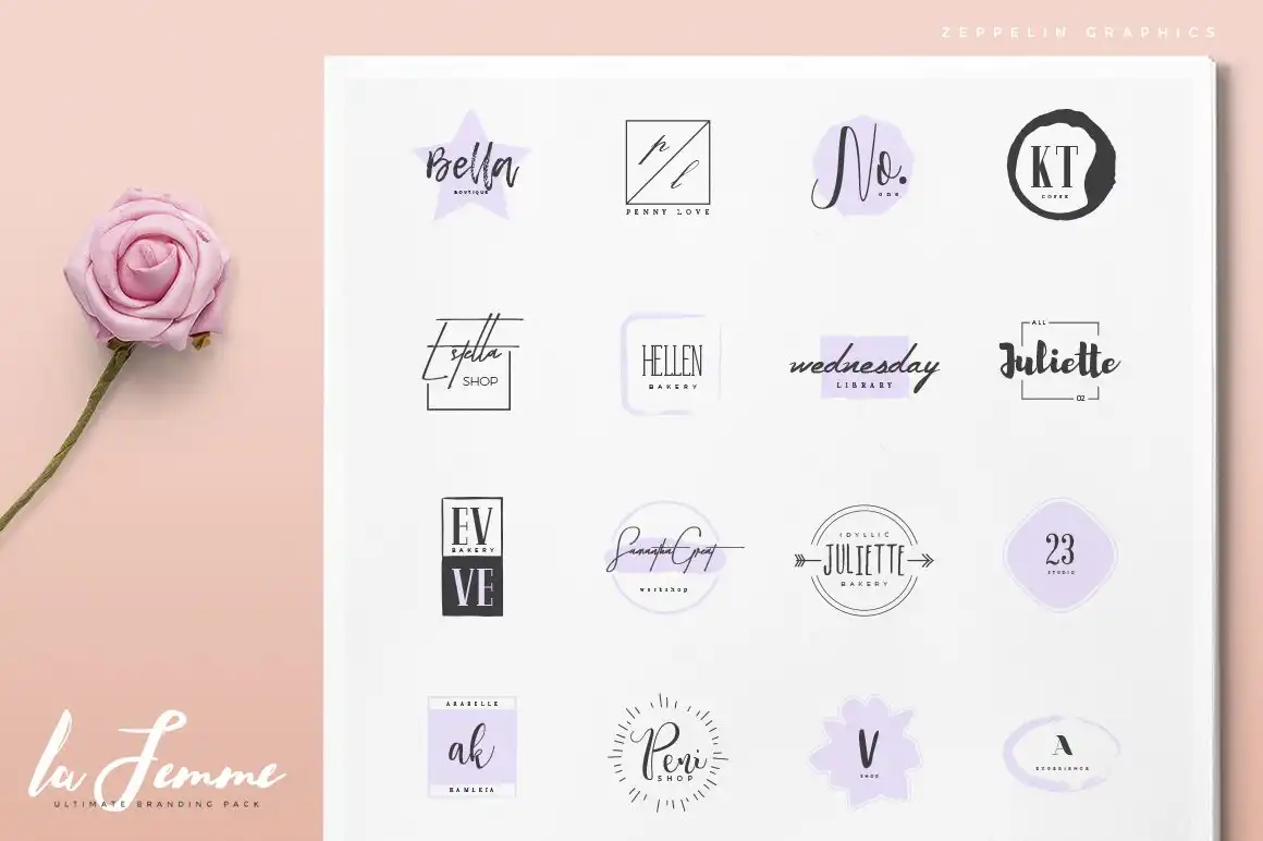 250 Feminine Logos Pack 15 250 feminine logos pack (9) 62956