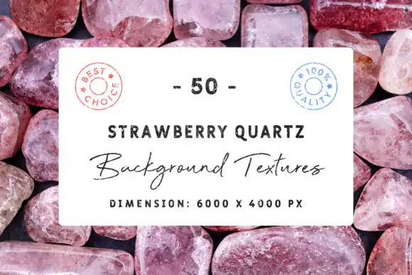50 Strawberry Quartz Background Textures Bundle