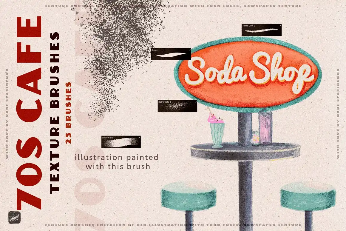 70s Cafe Procreate Texture Brushes 7 70s cafe procreate texture brushes (5) 55285