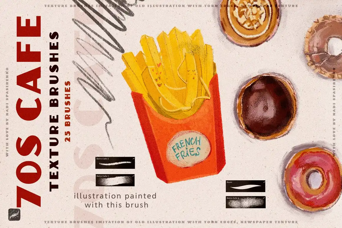70s Cafe Procreate Texture Brushes 8 70s cafe procreate texture brushes (7) 55260