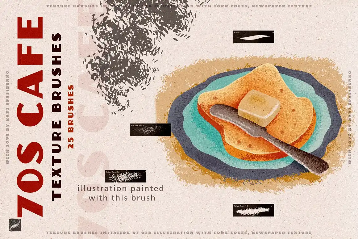 70s Cafe Procreate Texture Brushes 6 70s cafe procreate texture brushes (8) 55308