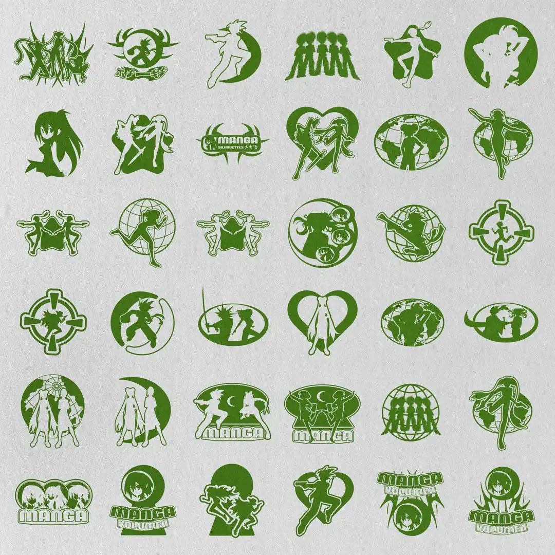 80+ Anime Silhouettes and Graphics Assets Pack 5 80+ anime silhouettes and graphics assets pack (5) 58618