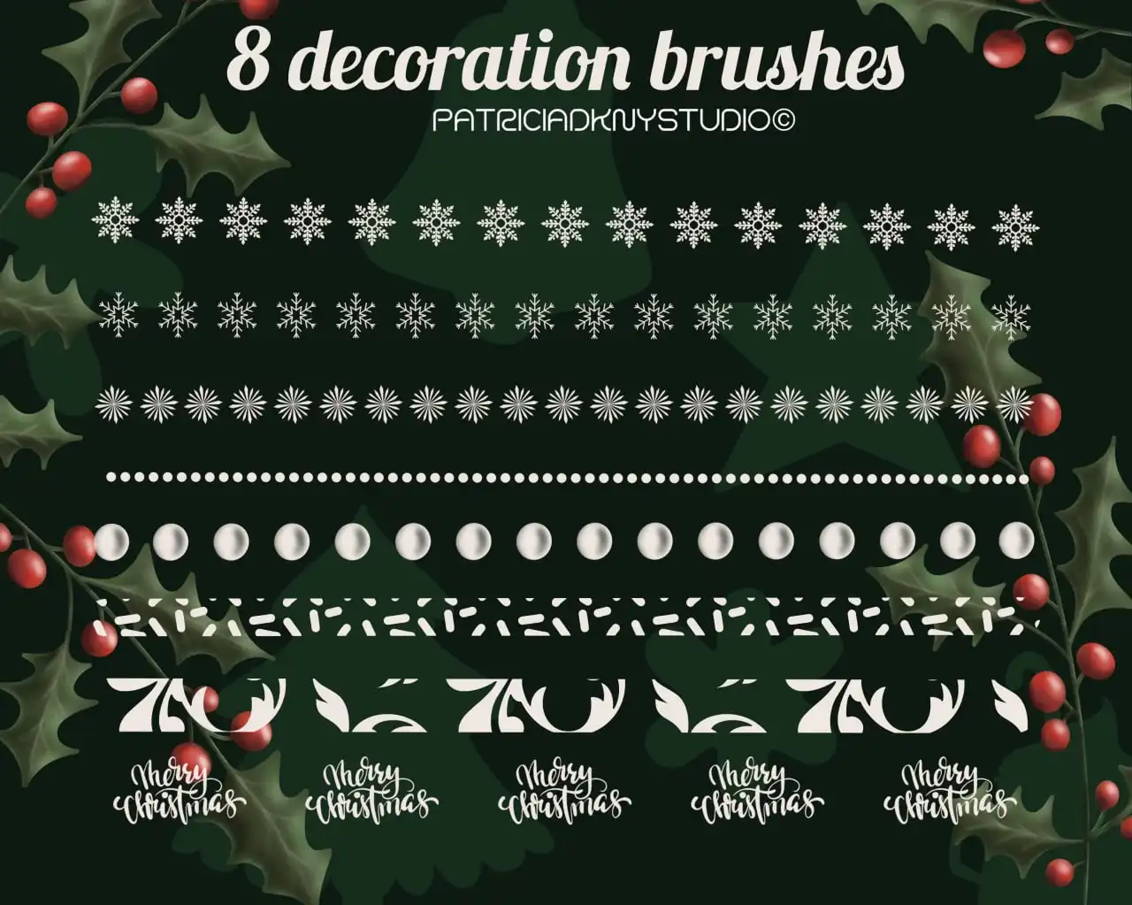Christmas Gingerbread Mix & Match Brushes for Procreate 4 christmas gingerbread mix & match brushes for procreate (1) 49323