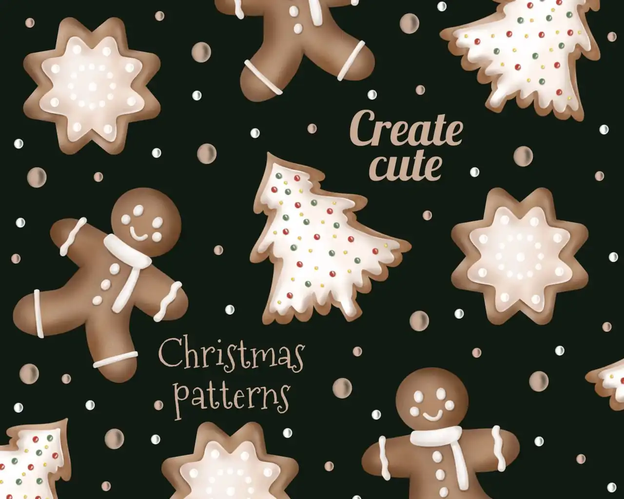 Christmas Gingerbread Mix & Match Brushes for Procreate 8 christmas gingerbread mix & match brushes for procreate (4) 48982