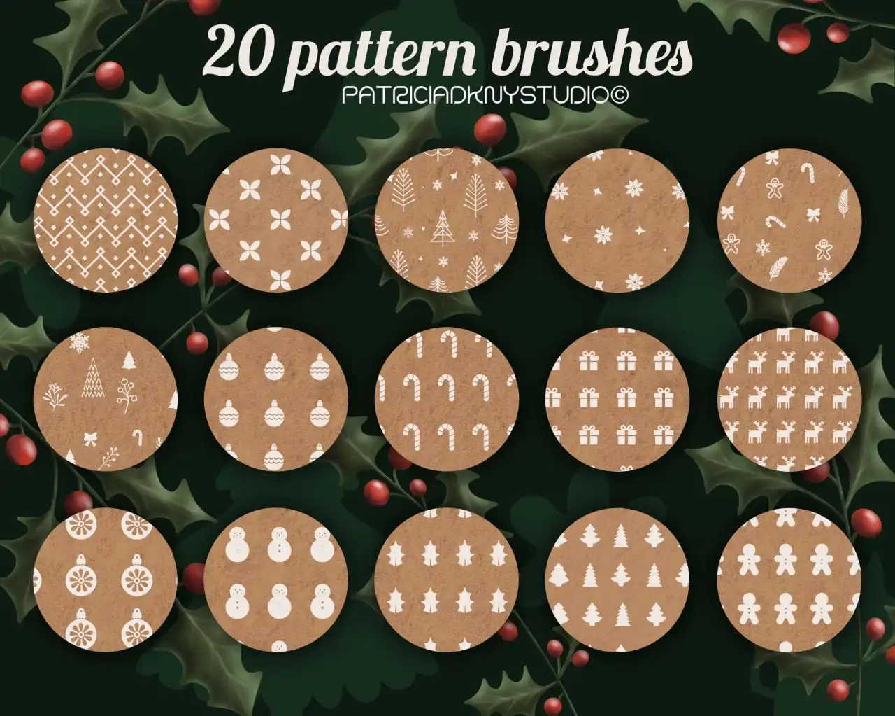 Christmas Gingerbread Mix & Match Brushes for Procreate 5 christmas gingerbread mix & match brushes for procreate (5) 49276