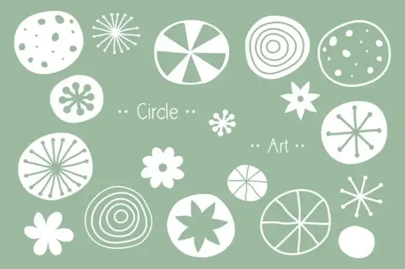 Circle Art Flower Stamp Brush Procreate 4 circle art flower stamp brush procreate graphics 5939757 3 580x386 57192