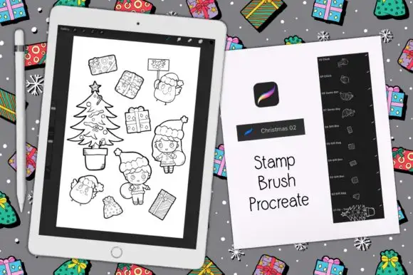 Procreate Brush Stamp Christmas 3 procreate brush stamp christmas 02 graphics 7520205 1 1 580x386 58006