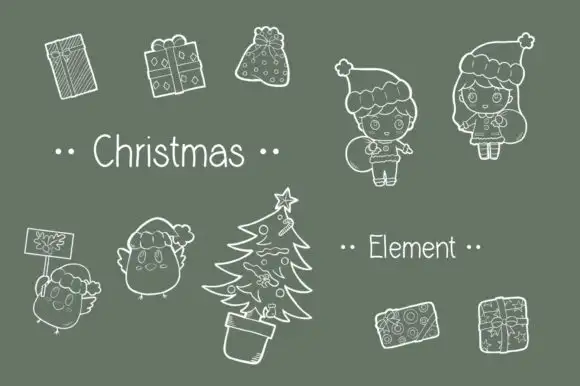Procreate Brush Stamp Christmas 4 procreate brush stamp christmas 02 graphics 7520205 3 580x386 57142