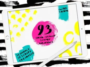 abstract paint stamp brushes for procrea 52578