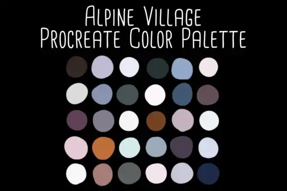 Alpine Village Procreate Color Palette