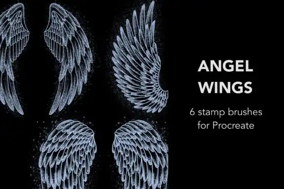 Angel Wings Stamp Brushes for Procreate