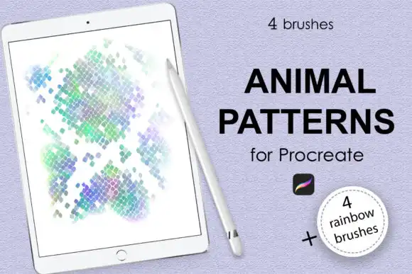 Animal Pattern Brushes + Rainbow Brushes