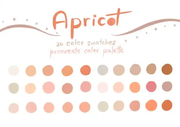 Apricot Procreate Color Palettes