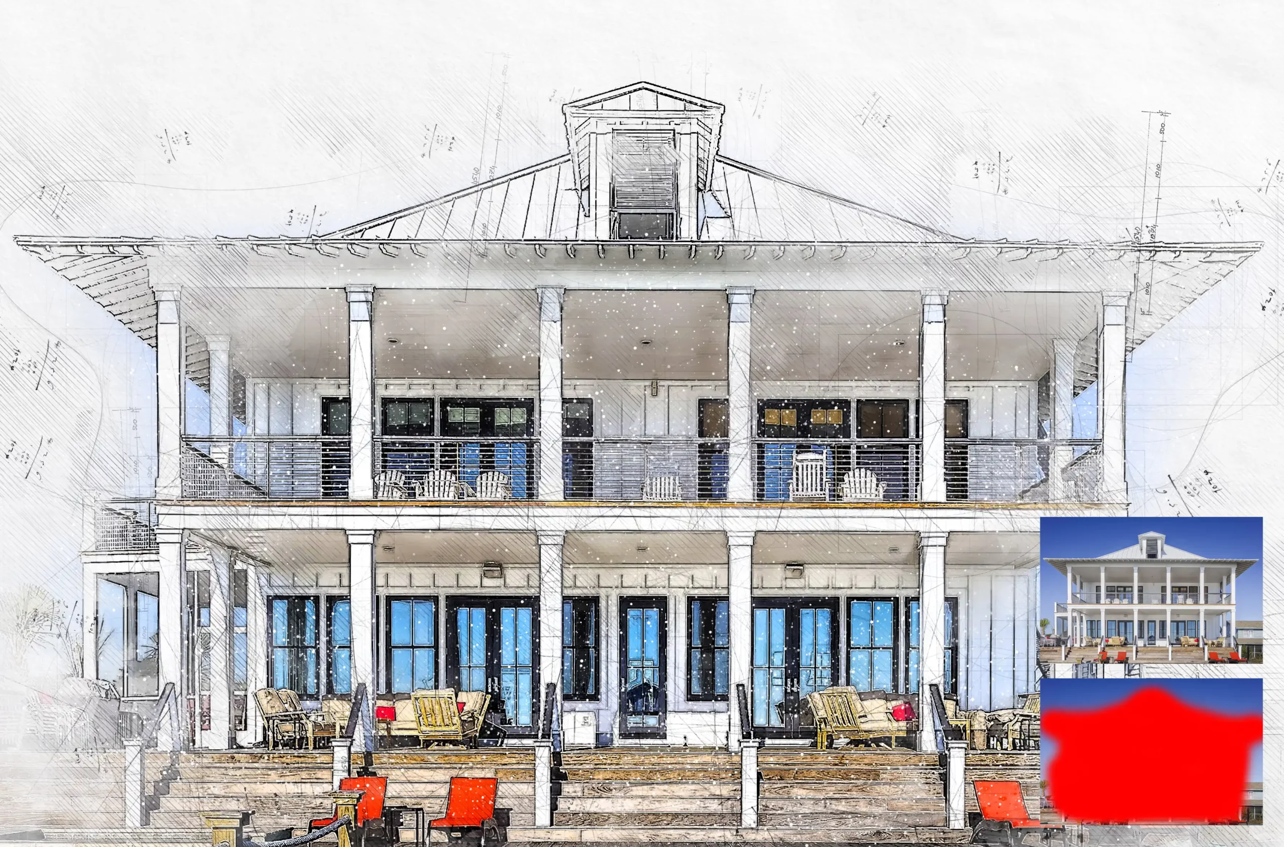 Arquitectura - Architecture Sketch Photoshop Action 8 arquitectura architecture sketch photoshop action (2) 47230