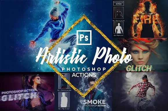 Artistic Photoshop - Actions Bundle 9 artistic photoshop actions bundle (2) 61723
