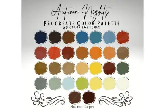 Autumn Fall Procreate Color Palette