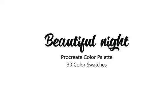 Beautiful Night Procreate Color Palette 2 beautiful night procreate color palette 1 47520