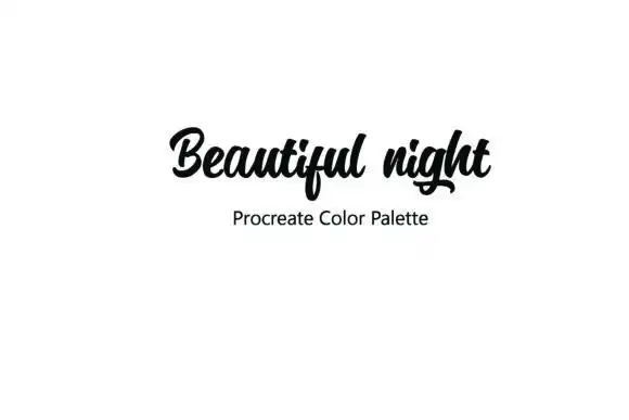 Beautiful Night Procreate Color Palette 3 beautiful night procreate color palette 2 47453