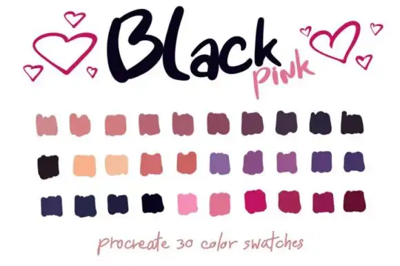 Blackpink Procreate Color Palettes