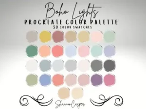boho color palette for procreate graphics 7974760 1 1 580x387 52183