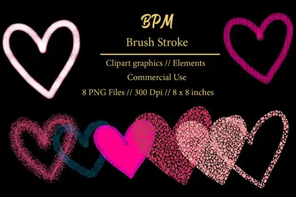BPM Brush Stroke Clipart Element