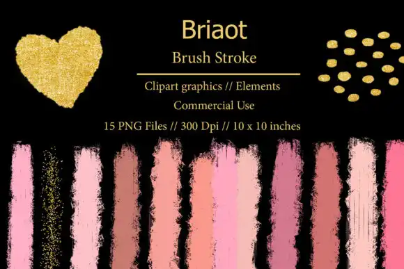 Briaot Brush Stroke Clipart Element