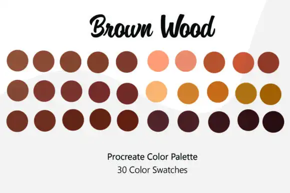 Brown Wood Procreate Color Palette