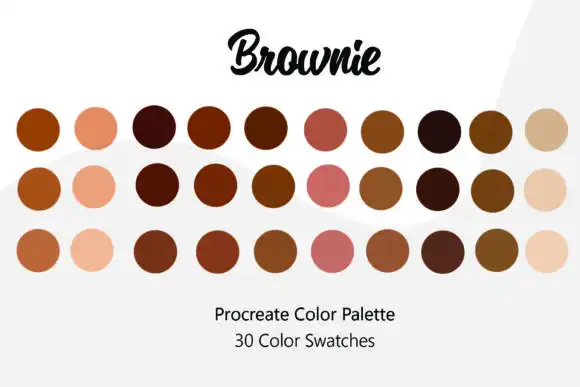 Brownie Procreate Color Palette