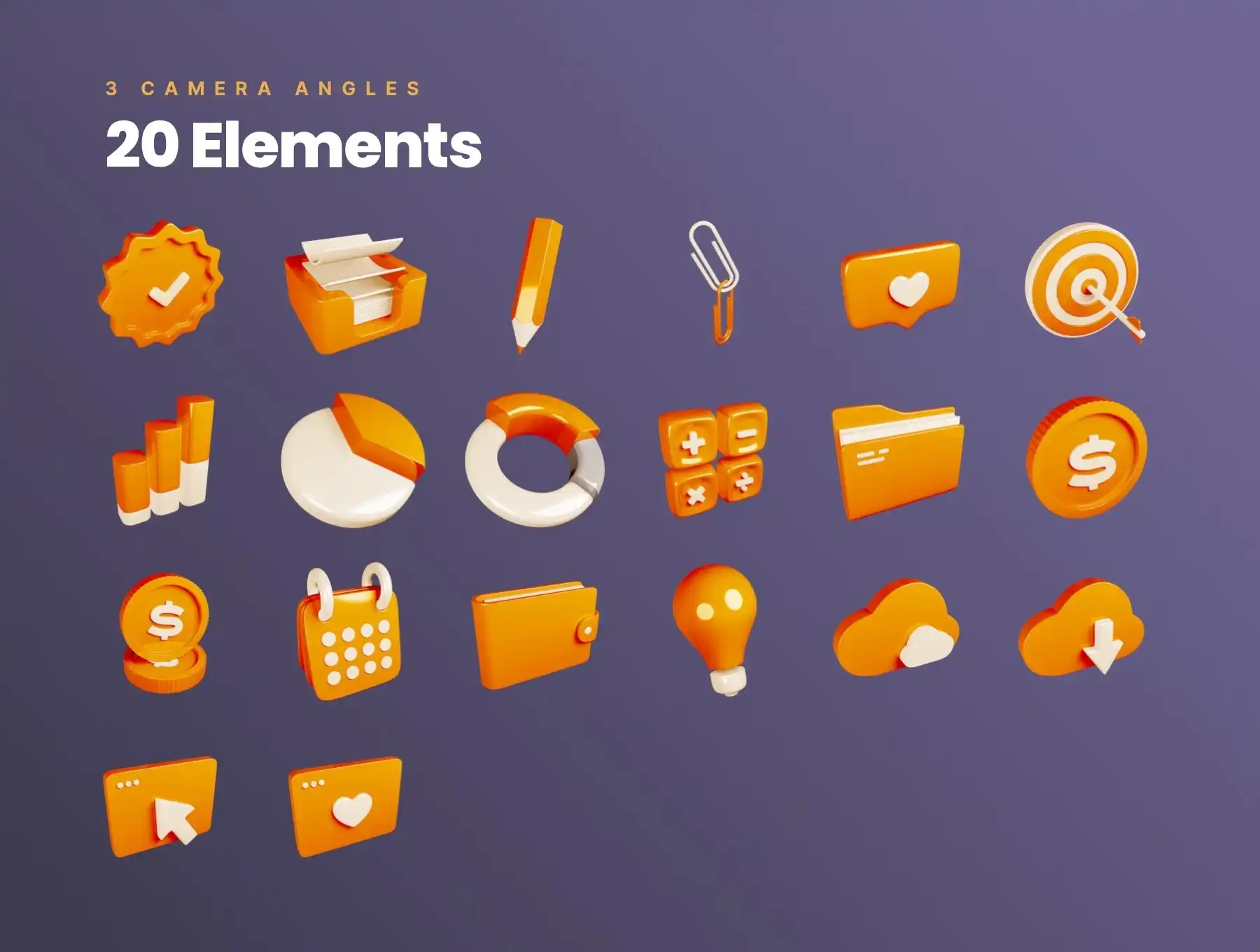 Business - 3D Elements Pack 3 business 3d elements pack (5) 53443