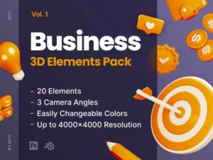 business 3d elements pack 54135