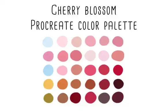 Cherry Blossom Procreate Color Palette
