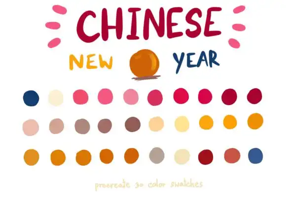 Chinese New Year Procreate Color Palette