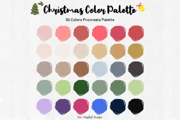 Christmas Procreate Color Palette