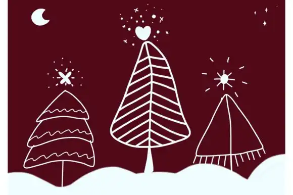 Christmas Tree Procreate Stamp Brushes 13 christmas tree procreate stamp brushes graphics 21265874 4 580x386 52017