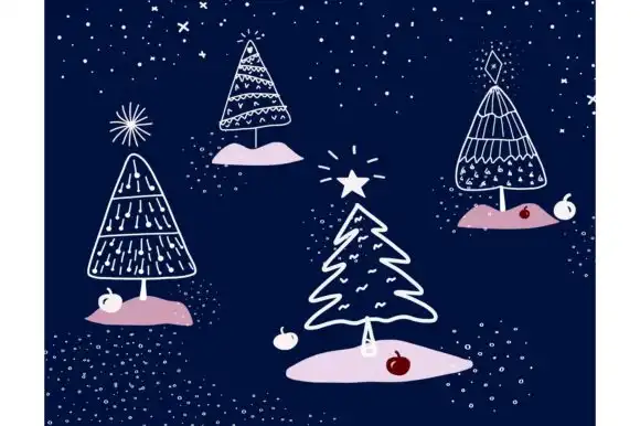 Christmas Tree Procreate Stamp Brushes 8 christmas tree procreate stamp brushes graphics 21265874 5 580x386 52376