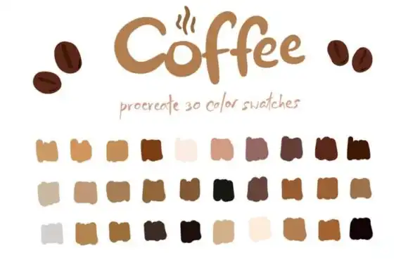 Coffee Procreate Color Palettes