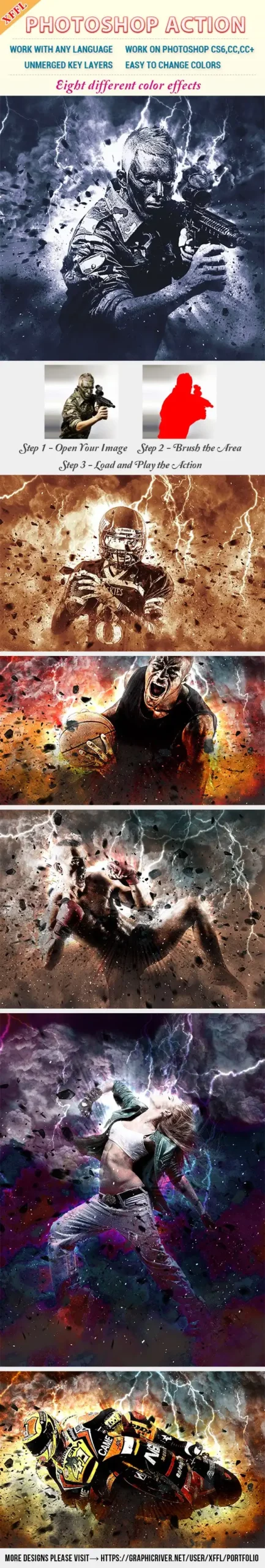 Color Storm Photoshop Action