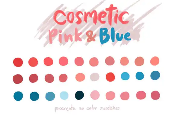Cosmetic Pink Blue