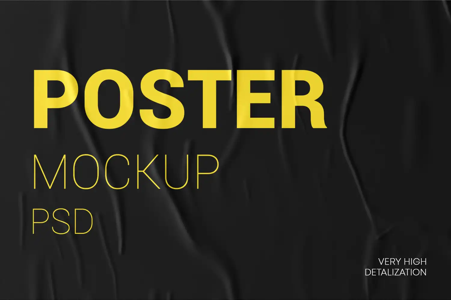 Crumpled Poster Mockup Set 5 crumpled poster mockup set (3) 64162