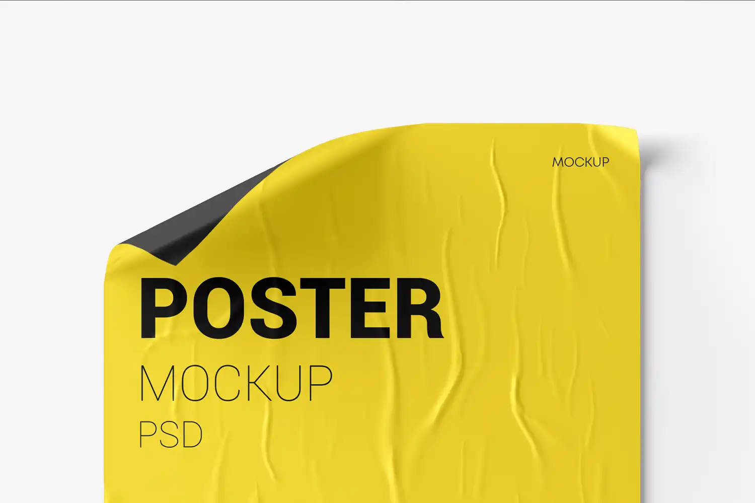 Crumpled Poster Mockup Set 4 crumpled poster mockup set (4) 64163