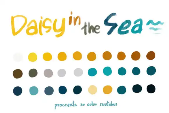 Daisy in the Sea Procreate Color