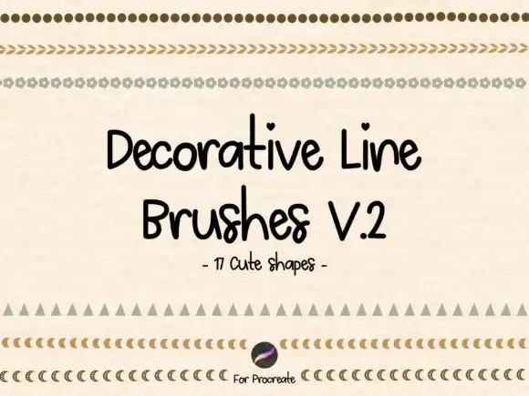 Decorative Line Brushes V2 for Procreate
