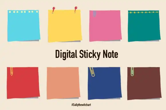 Digital Sticky Note Procreate Palette