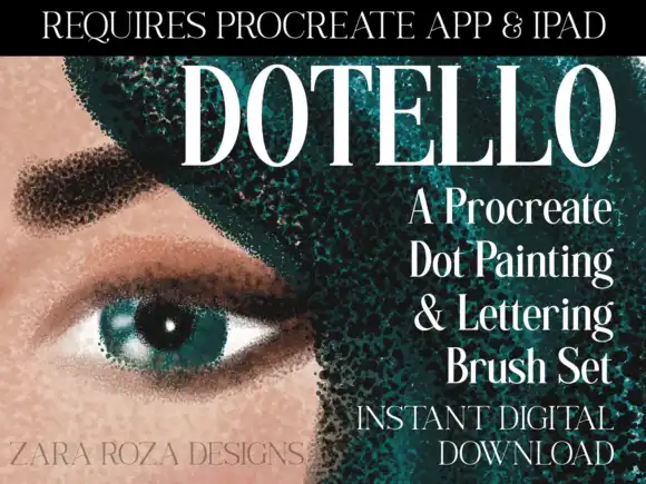 Dotello Procreate Dot Paint Brush Set