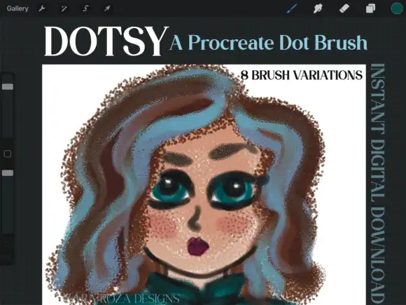 Dotsy Procreate Brush for Dot Art